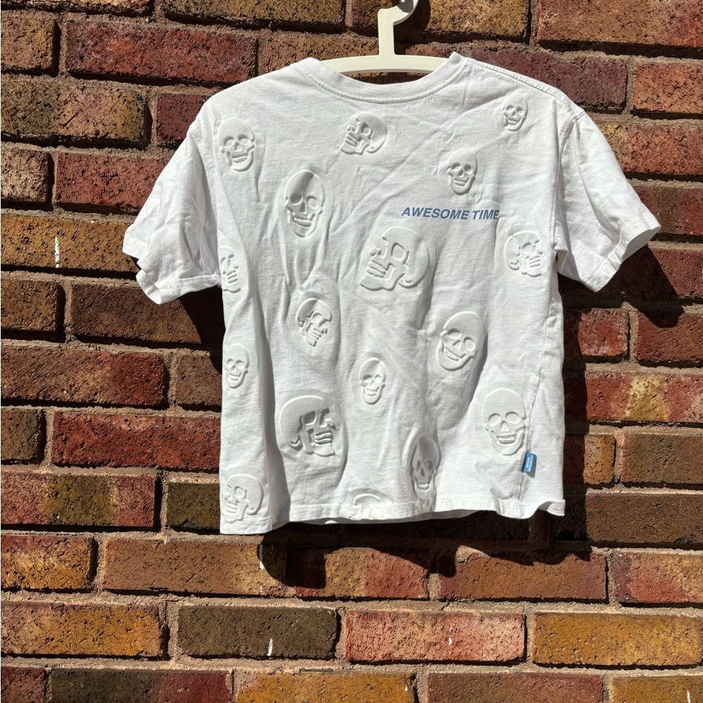Zara White Skull Tee